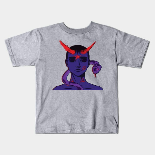 Little occultist v2 Kids T-Shirt by jagabeic